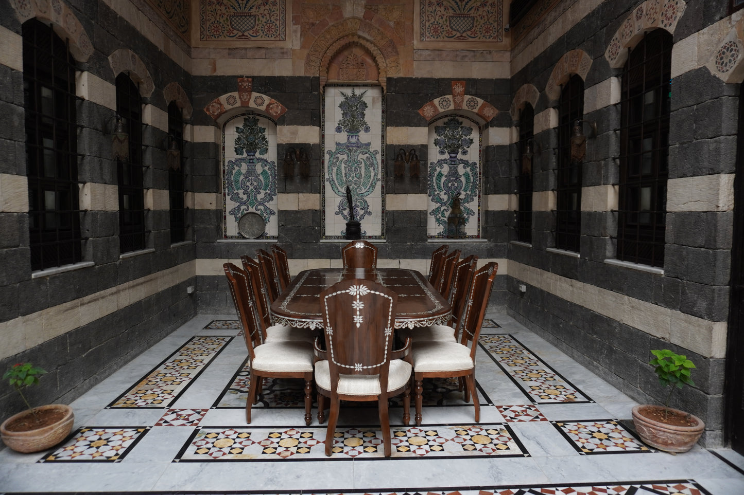 Hoyam Dining Set: Table, 2 Armchairs & 8 Side Chairs