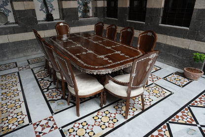 Hoyam Dining Set: Table, 2 Armchairs & 8 Side Chairs