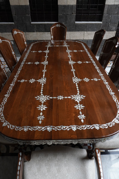 Hoyam Dining Set: Table, 2 Armchairs & 8 Side Chairs